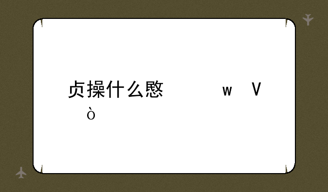 贞操什么意思啊？