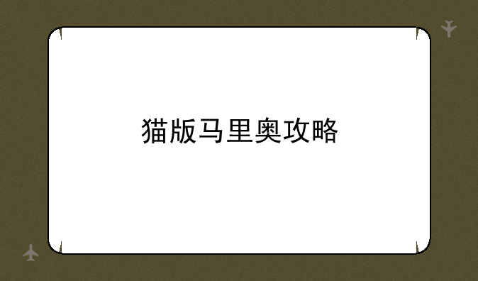猫版马里奥攻略