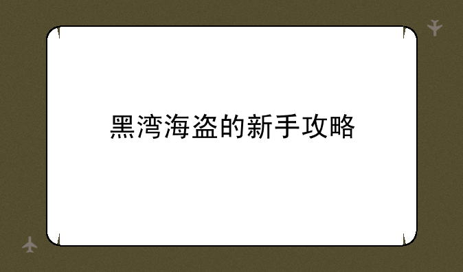 黑湾海盗的新手攻略