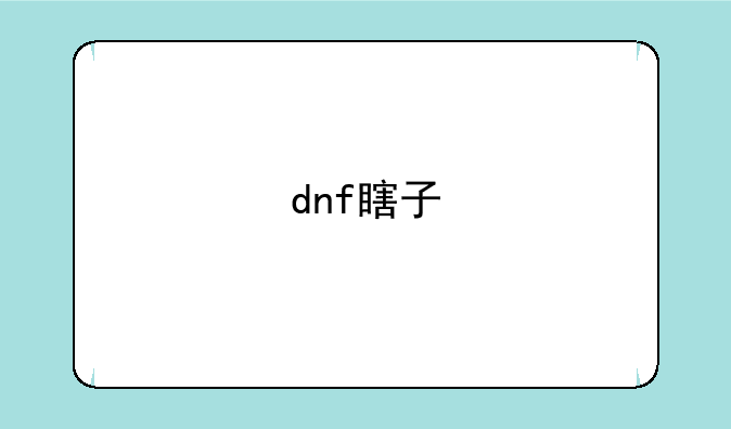 dnf瞎子