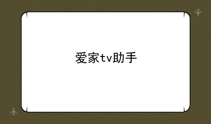 爱家tv助手